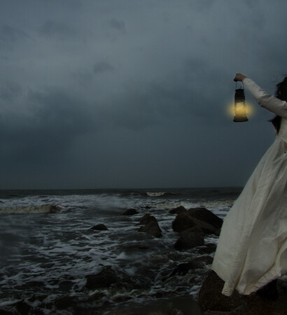 haunted, woman and sailor