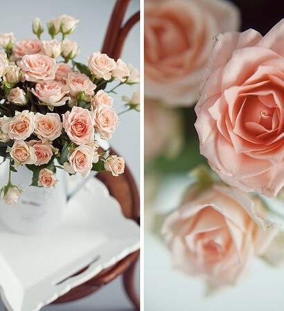 bridal bouquet, witnesses and bride groom
