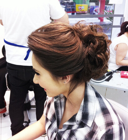 girl, brown hair and hair