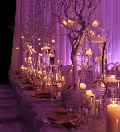 purple, candles and romantic