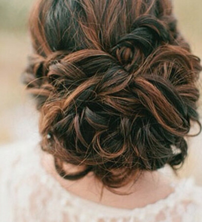 bride, model and bun