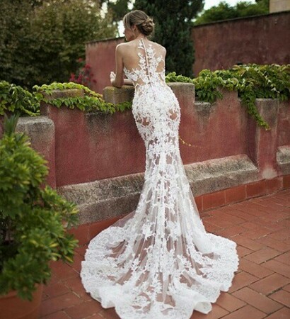 wedding dress, girl and Pronovias