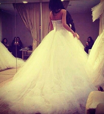 dress, big and fluffy