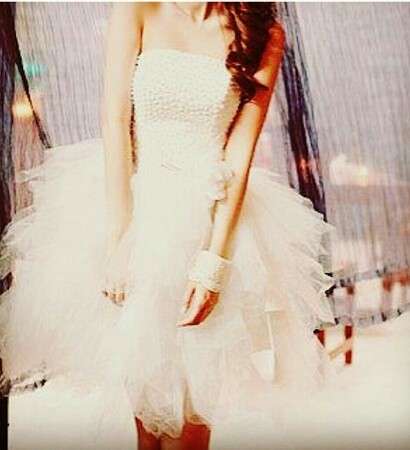 white, Prom and puffy