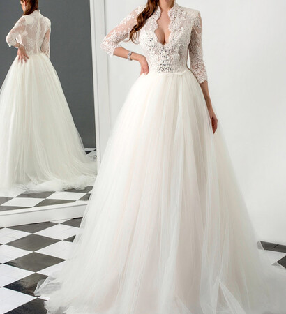 wedding dress and en