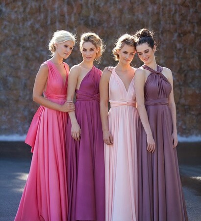 summer, bridesmaids and dress