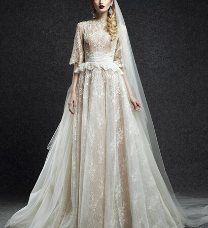 wedding dress and en