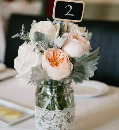 wedding diy, centerpiece and bride