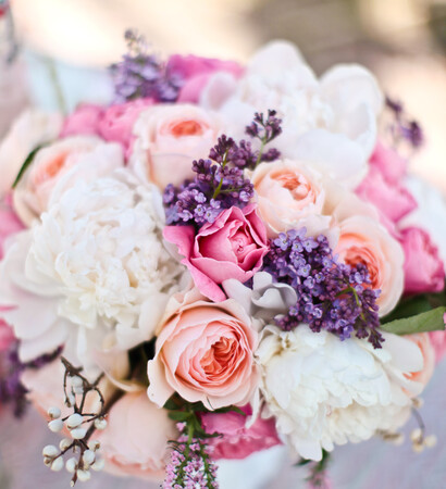 bouquet, pink and flowers
