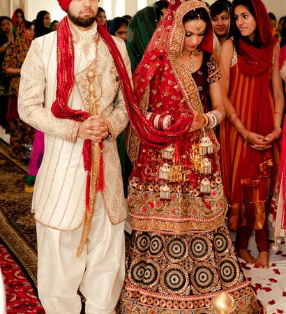 punjabi, red and marriage
