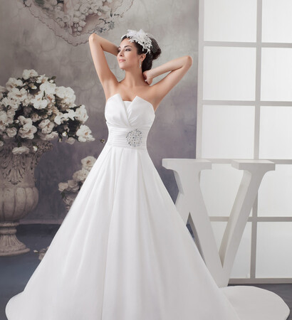 dress, natural and lace