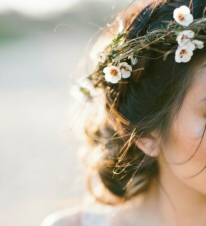 pretty, white and flowers