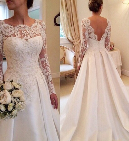 elegant, dress and long