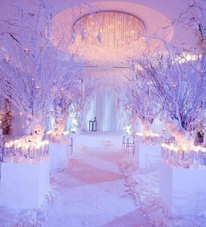 wedding decoration, gorgeous wedding decor and winter wedding