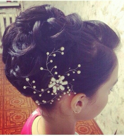 flower, hairstyle and hair