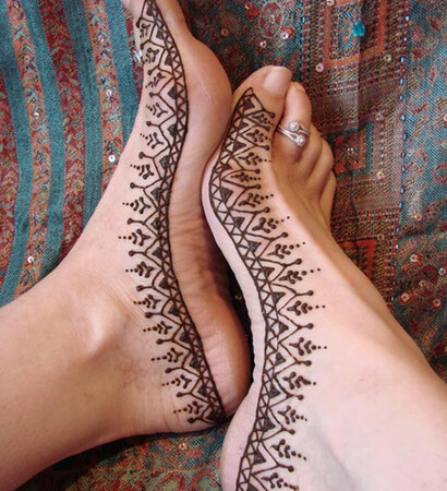 henna, beautiful and feet