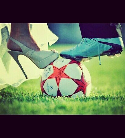 highheel, women and football