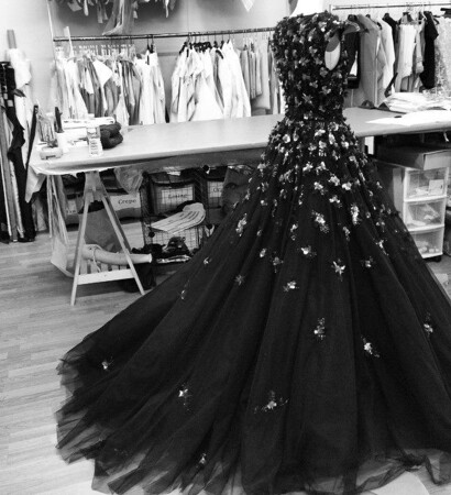 dress, Prom and black and white