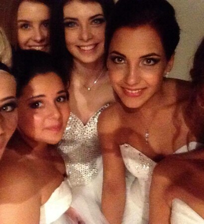 classmates, waltz and wedding dress