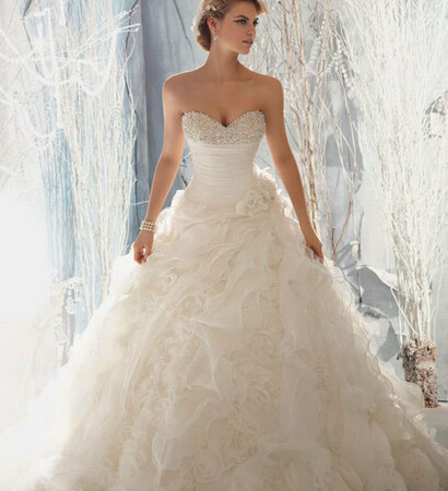 organza, beaded and wedding dress