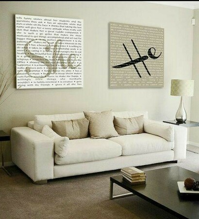 art, he and living room