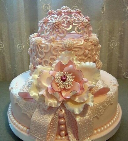 beautiful, white and pink