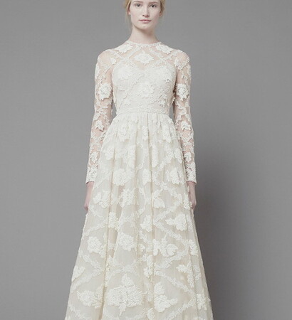 cream, dress and model