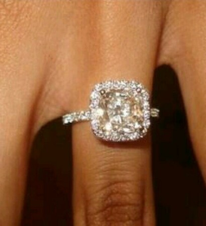 girl, engagement and ring