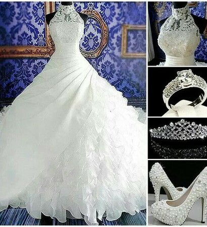 ring, diamonds and heels