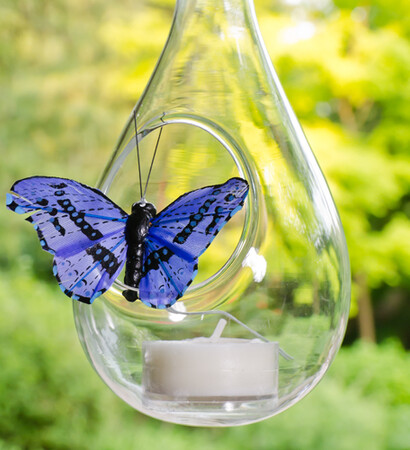 containers, tea light holder and purple