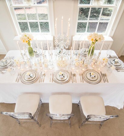 winter, white and tablescape