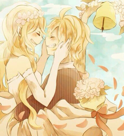 kagamine len, married and happy