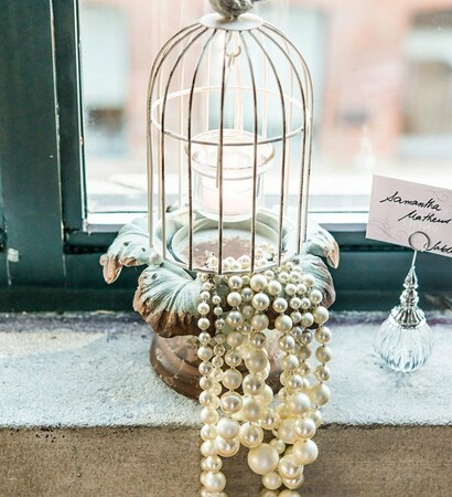 teal light holder, bird and reception