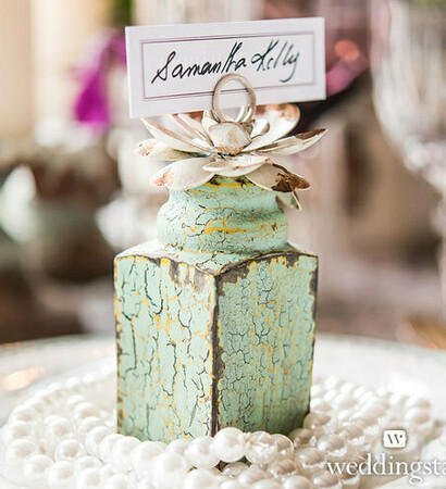 centerpieces, reception and green