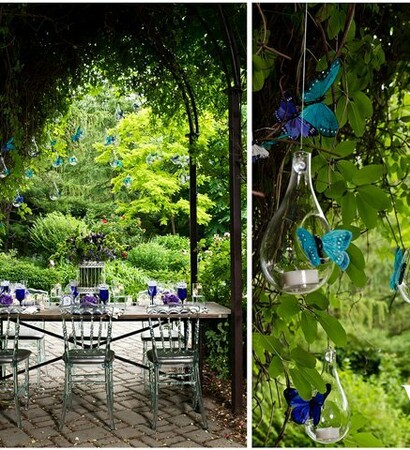 outdoor, butterflies and tablescape