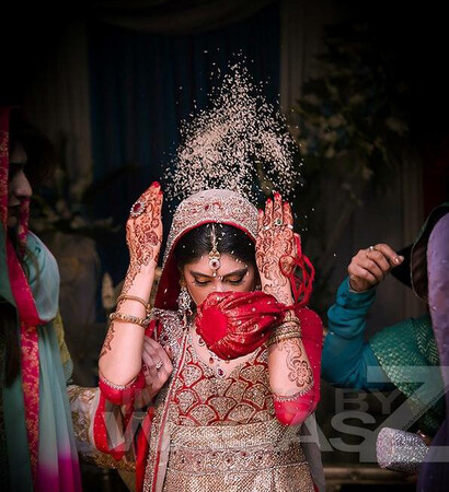 bridal, indian bride and red