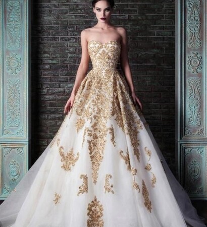 wedding dress and en