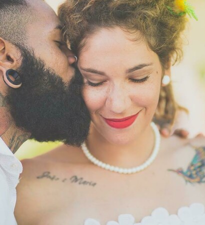 love, beard and ear stretcher