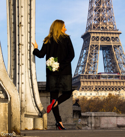 bride, paris and louboutin