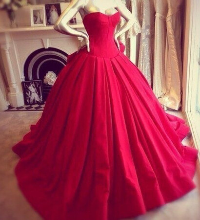 gown, red and luxury