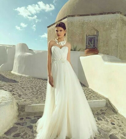 bride, dress and white