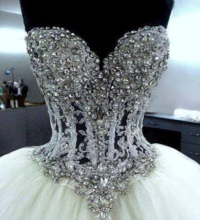 sparkly, corset and white