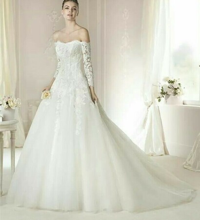 fashion, wedding dress and marrieg
