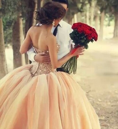 dress, rose and romantic