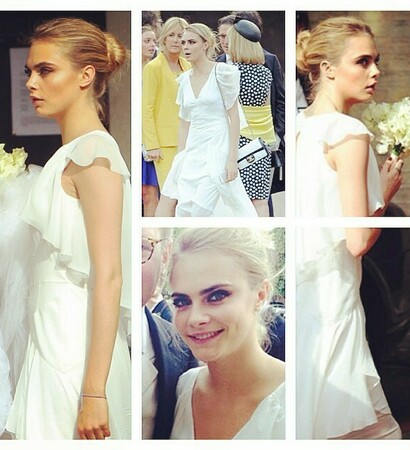 cara delevingne, white and glam