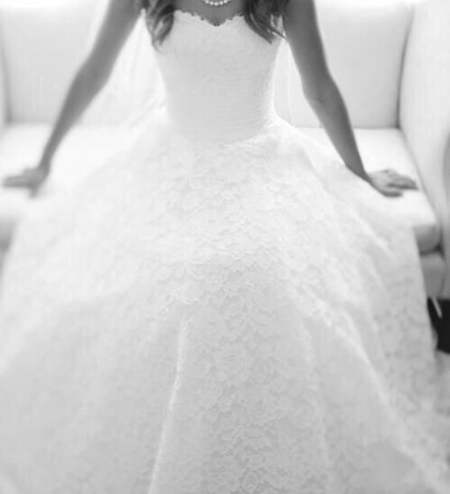 strapless, white and weddingdress
