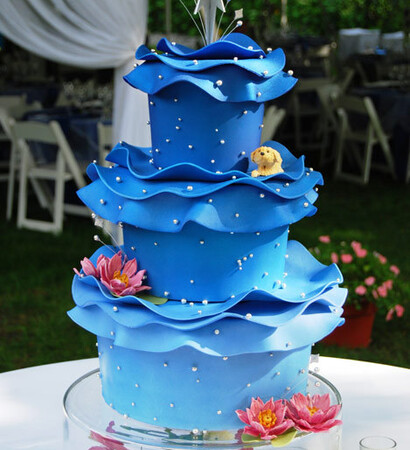 blue, gateau and weddingcake