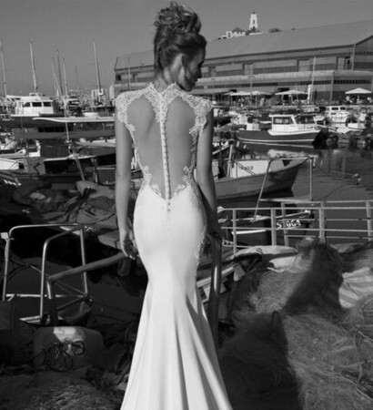 black&white, chic and weddingdress