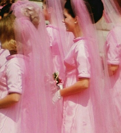 vintage, married and veil