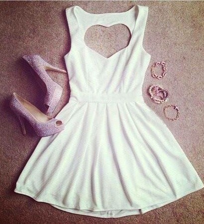 nice, dress and white